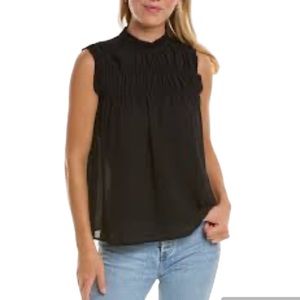 Max Studio Black Sleeveless Blouse